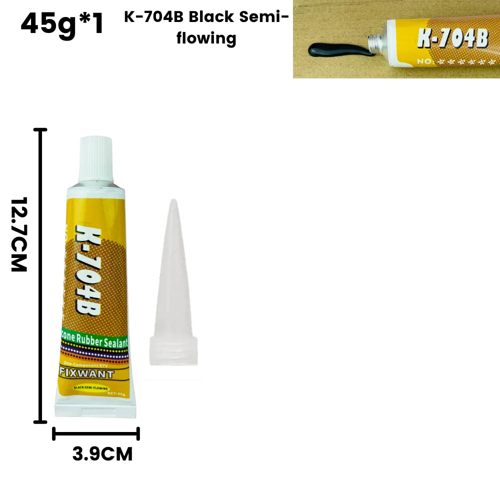 K-703 704 705 706 One-Component RTV Silicone Rubber Sealant Black White Transparent Electronic Component Sealing Glue 45g