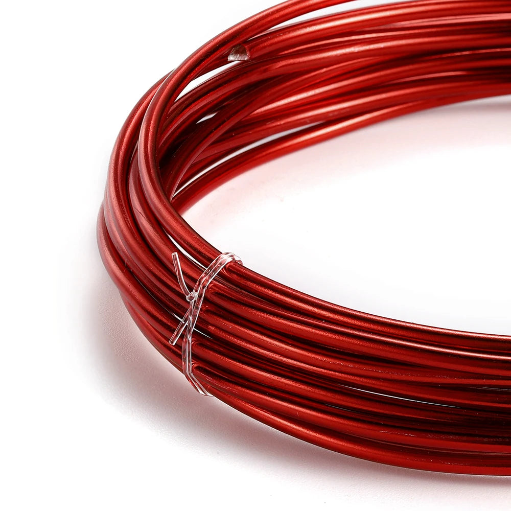 0.6-3mm Anadized Round Aluminum Wire 2-10 Meters Versatile Painted Aluminium Metal Wire For DIY Jewelry Making Accessories