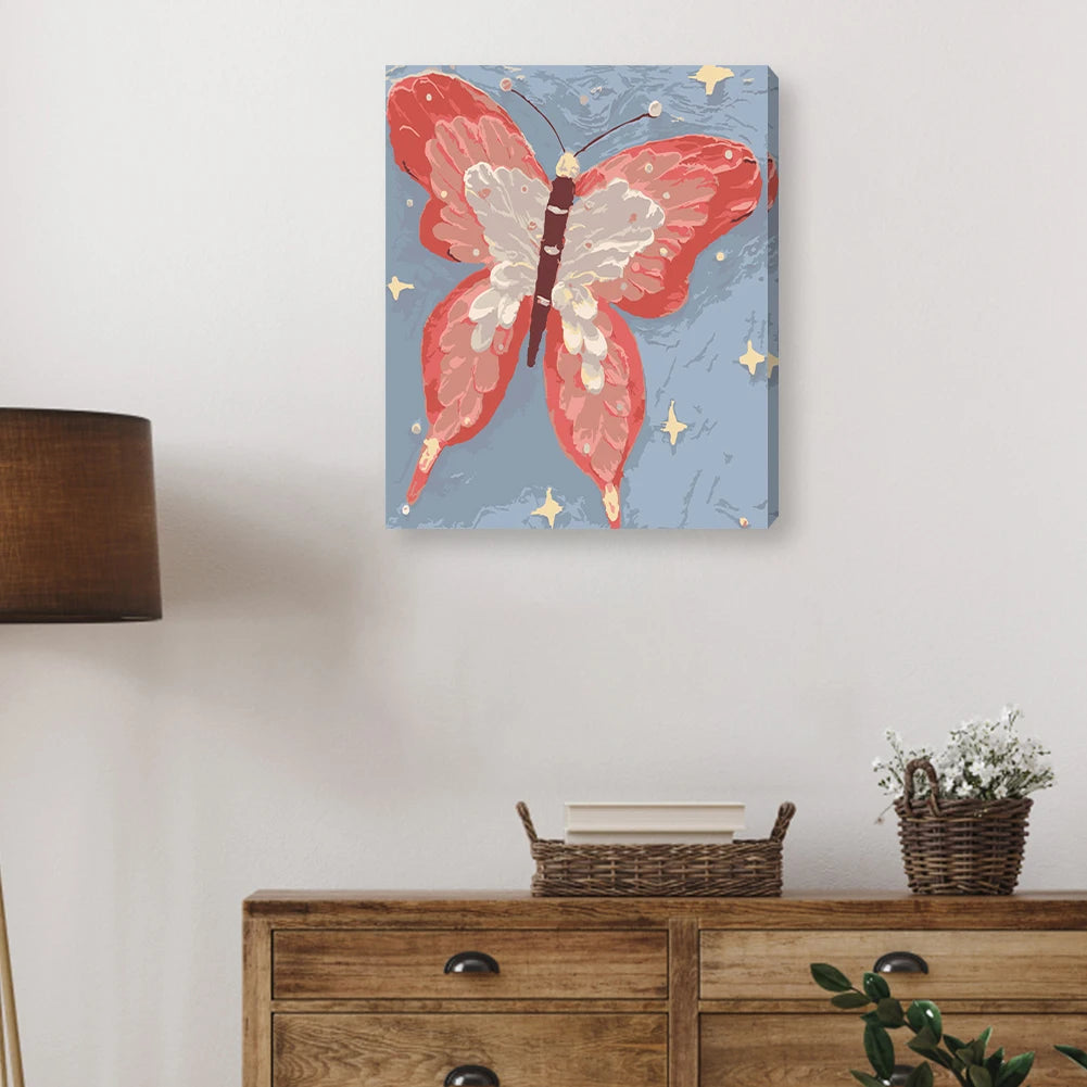 Painting Frame DIY Wall Hanging Photo Frame Decorative Wooden Hanging Frame with Adhesive for Canvas Paintings