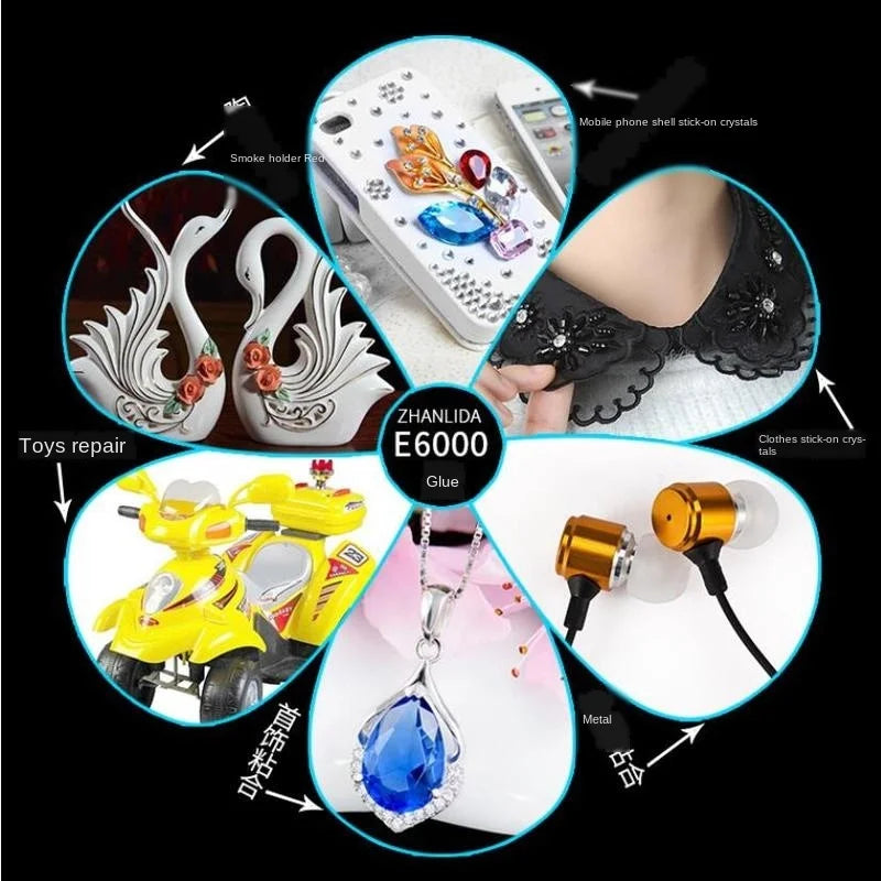 1 Pcs E-6000 Waterproof Strong Liquid Super Glue DIY Adhesive for Jewelry Bonding Diamond Paintinge Slow-drying Universal Glue
