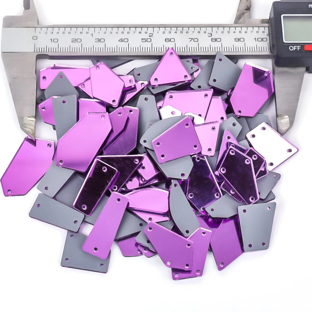 VC  Mix Size New Clear Crystals Sewing Mirror Rhinestone Applique Flatback Acrylic Strass On Stone for Clothes