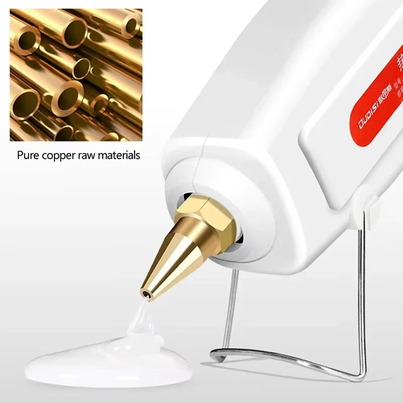 100W Electric Hot Melt Glue Gun DIY Mini for Household Industrial Use 11mm Glue Stick US Plug Repair Tool