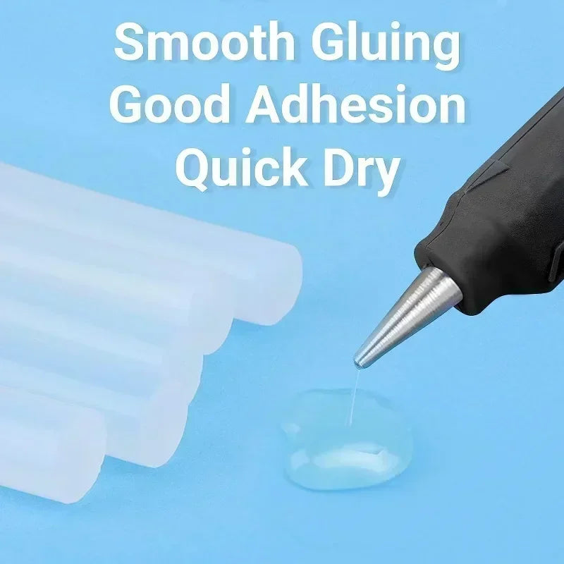 50PcsTransparent Hot Melt Glue Sticks for Heat Pistol Gun Electric Glue Gun Glue Stick General Adhesive DIY Craft Repair Tools