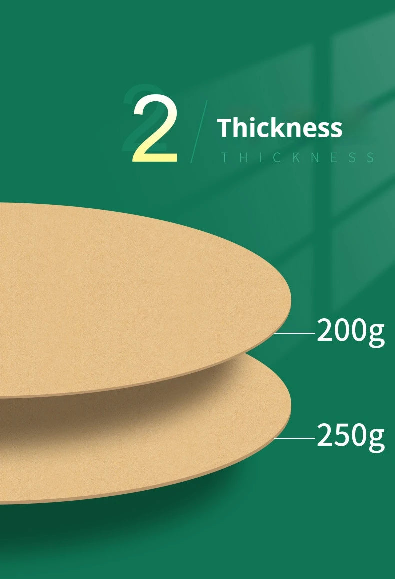 25/29/36 cm Colored Cardstock 200g Round Blank Cardboard Cardstock Sketch Paper for DIY Craft Papercraft Scrapbook Paper Album