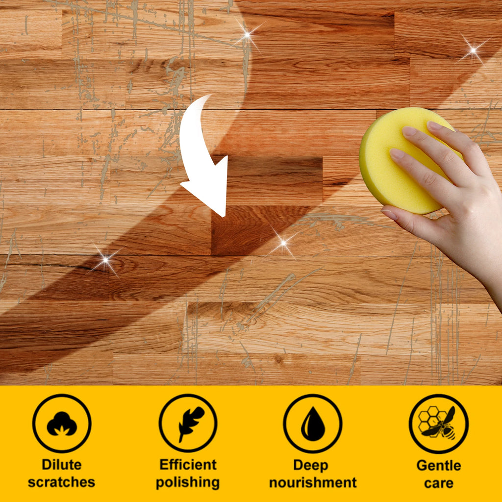 Jakehoe Wood polishing beeswax Wood floor Polishing Brightening Care Wax Wood furniture decontamination cleaning wax