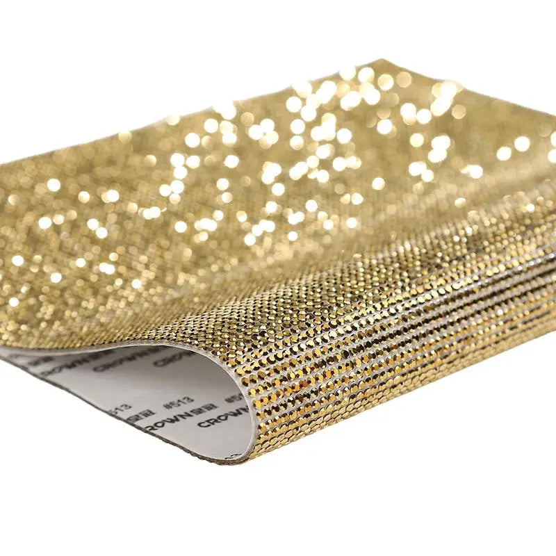12x20cm Self Adhesive Rhinestone Sticker Tape DIY Decoration Diamond Sticker For Arts Crafts DIY Car Phone Clothes Decoration