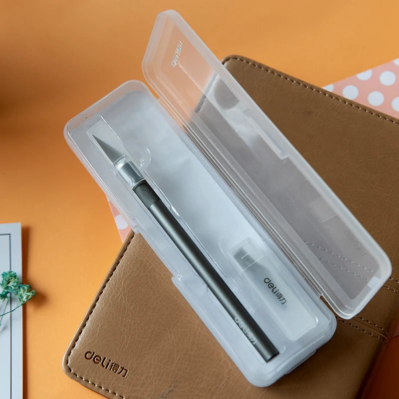 Deli Precision Scrapbooking Carving Knife - Card Making Hobby Knife for Paper Cutting Craft Pottery Clay Sculpture Ceramics Tool