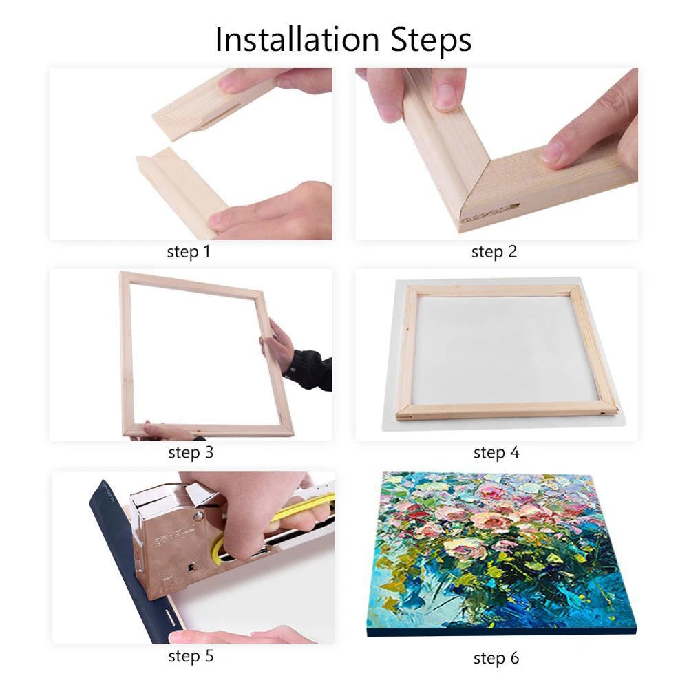 Painting Frame DIY Floating Picture Frame Decorative Wall Hanging Photo Frame with Adhesive for Home Office Decor