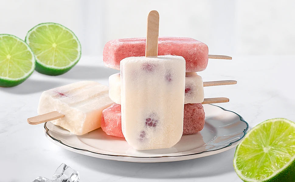 12 Pieces Silicone Popsicle Maker Molds Food Grade Ice Molds With Ice Cream With 50 Popsicle Sticks Popsicles Molds Household