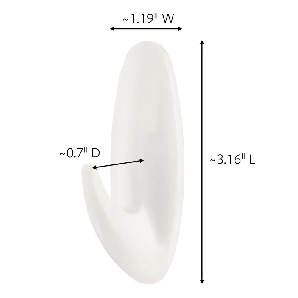 Medium Designer Wall Hooks 8 Pack Damage Free No Tools Required Organizer for Hats Bags Accessories Indoor Use Clean Removal