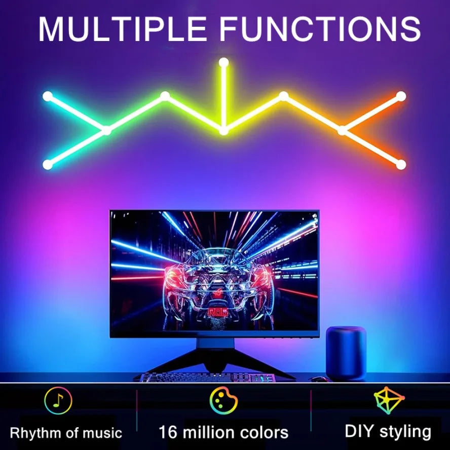 5V RGB Neon Strip Light 1M 2M 3M 5M USB Waterproof Flexible Ribbon Tape Neon Lights with Bluetooth Remote Control for Home Decor