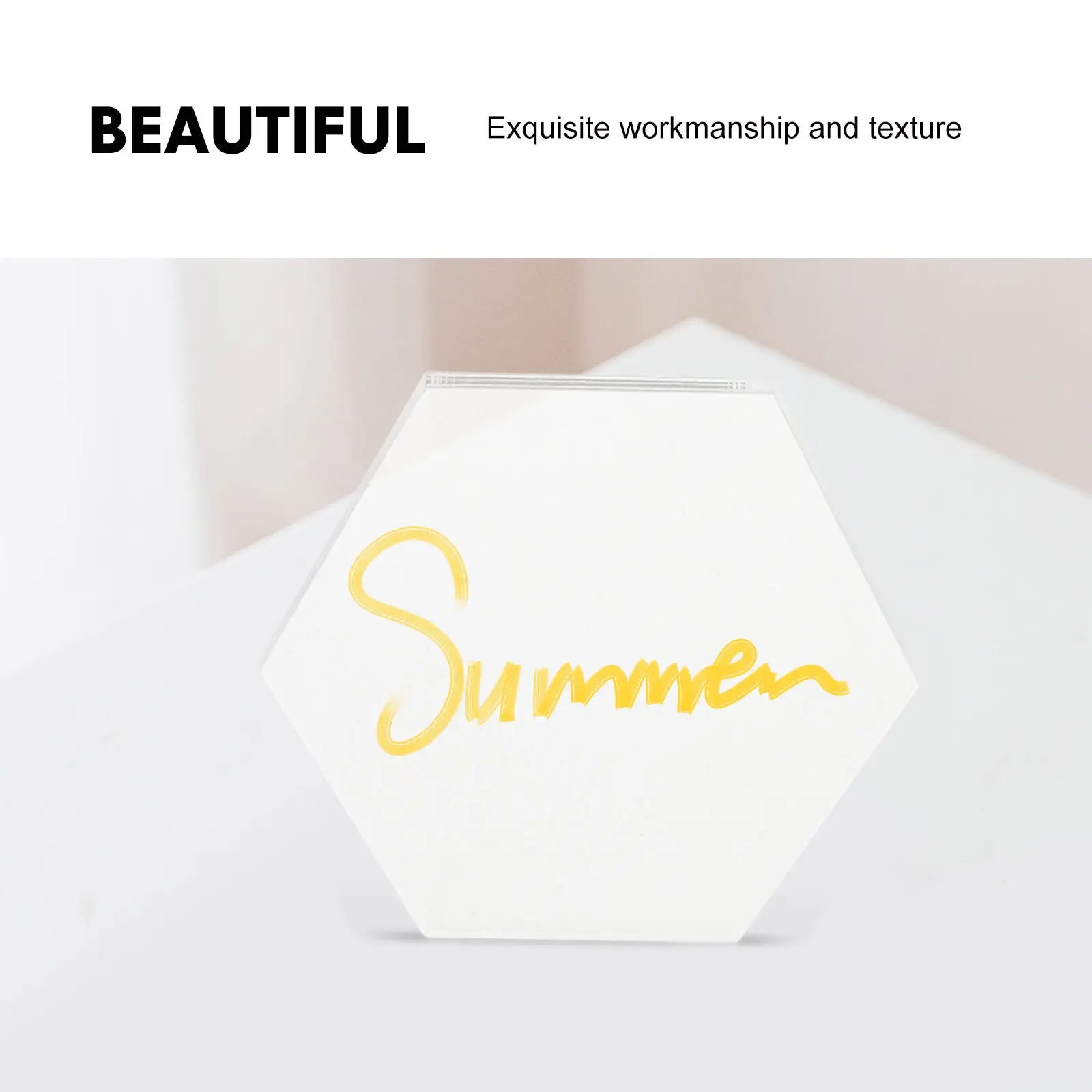 10Pcs Acrylic Plastic Sheet Transparent DIY Board for Painting Craft Decoration Handmade Hexagonal Panel Drawing Tool