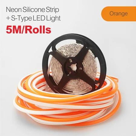 6/8mm 5M/Rolls DIY Separate Silicone Neon Strip 120Leds S-Bendable Newly Flexible Led Tape For LED Neon Sign Waterproof  IP67
