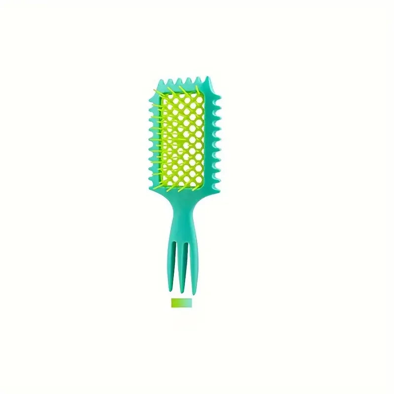 5-Piece Hair Styling Set: Curl Define Styling Brush Curved Rat Tail Comb Edge Control Brush-Perfect for Salon-Quality Results