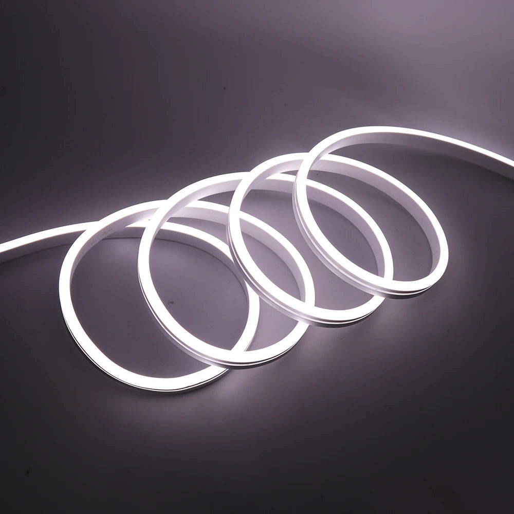 DC 12V LED Neon Strip Rope Lights Neon IP67 Waterproof  6X12mm Flexible Light 2835 120LED/m DIY Diode Tape Blue/Green/Red/Yellow