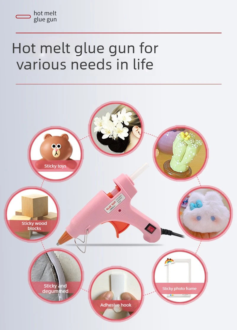 Silicone Gun Hot Melt Glue Gun With 7mm Hot Glue Gun Sticks Perfect For DIY Arts School Crafts Quick Home Repairs Repair Tool