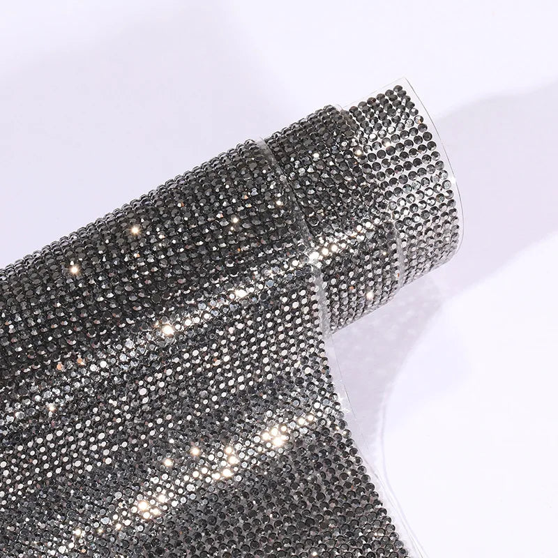 Self-adhesive Rhinestone Jewelry DIY Accessories Phone Case Shiny Diamond Ribbon Wedding Crystal Tape Sticker Car Interior Decor