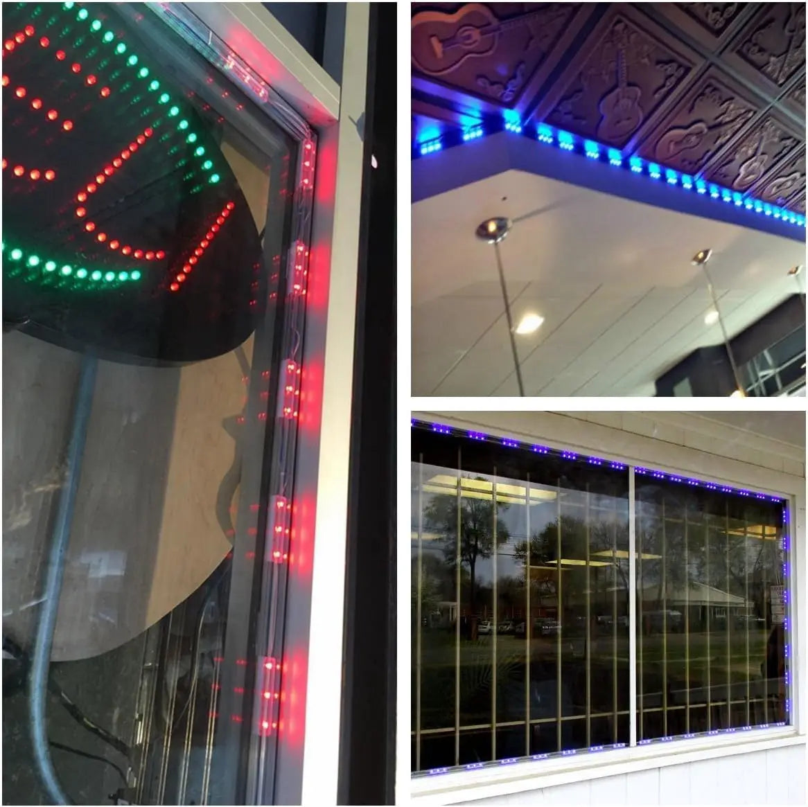 200PCS UL Listed RGB LED Module Kit, 110FT 5050 SMD LED Module Lights IP65 for Signs Storefront  Window Advertising Décor