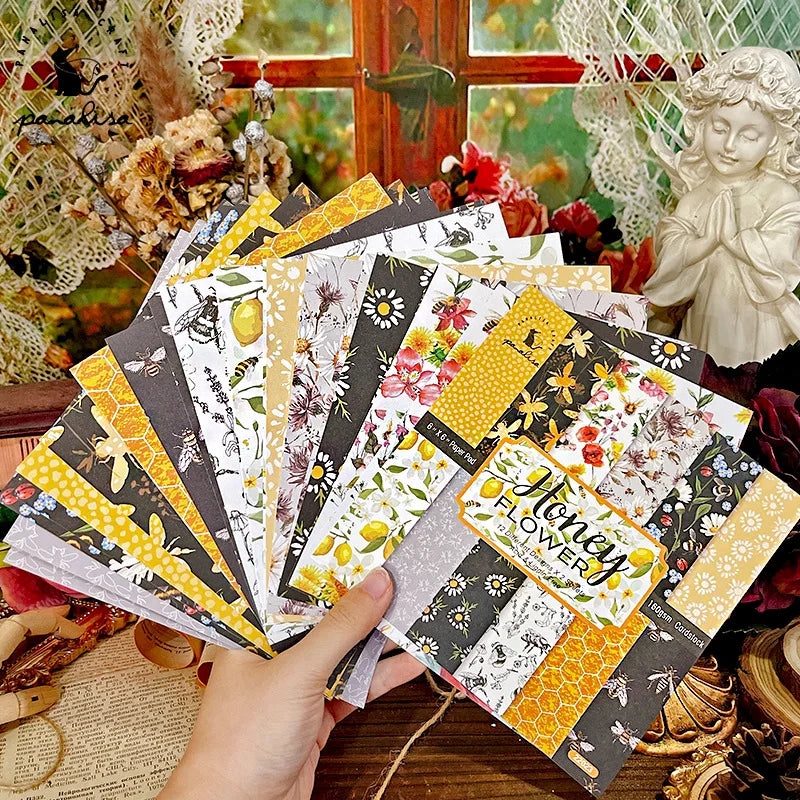 12 Sheet Scrapbooking Paper 15x15cm, Christmas Journal Planner Paper Pad Cardstock Backgrounds Card for DIY Art Craft Decoration