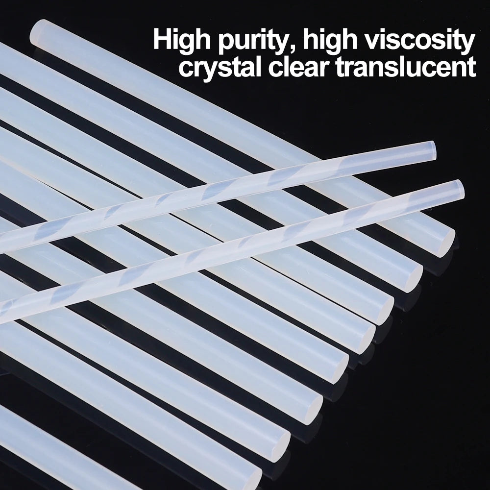 Hand DIY Hot Melt Glue Sticks Translucent Strong Viscosity Rods for Glue Gun High Temperature Resistant Hot Glue Repair Tools