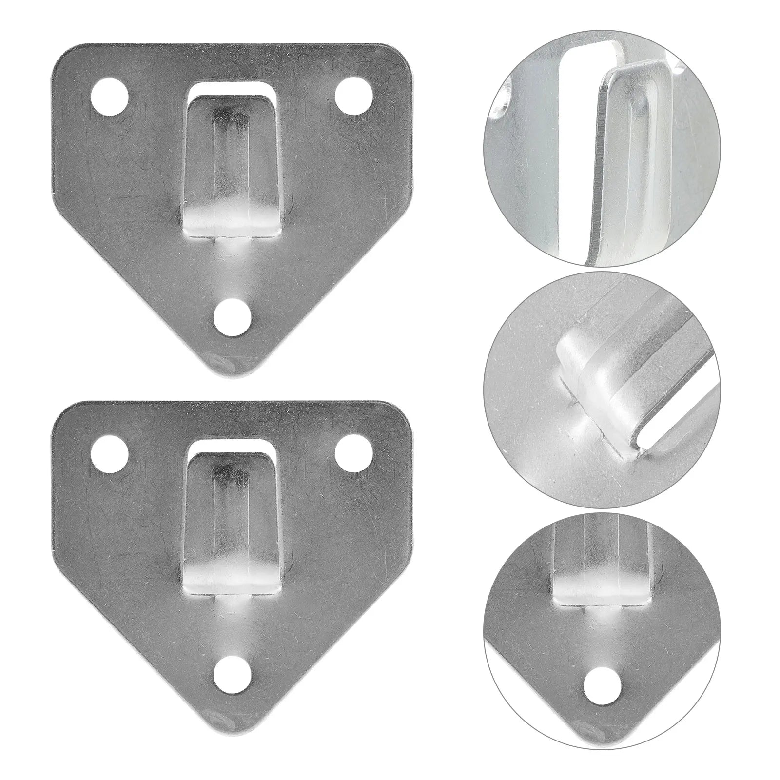 8pcs Wall Mount  Hook Heavy Duty Metal Bracket Durable Practical Easy Install  Bracket Holder Hanging Piece Iron Mounting Hooks