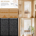 Crystal Beaded Curtain, 3FTx6.5FT, 36 Strands, Clear Acrylic Beads, Hanging Room Divider, Iridescent Diamond Cut, Doorway Curtai