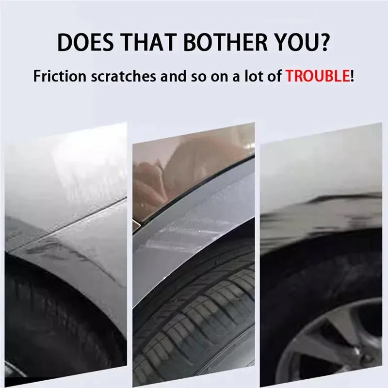 Fender Stripe Car Wheel Eyebrow Protector Lip Wheel-arch Trim Arch Extender Decorative Scratch Proof Carbon Fiber Sticker