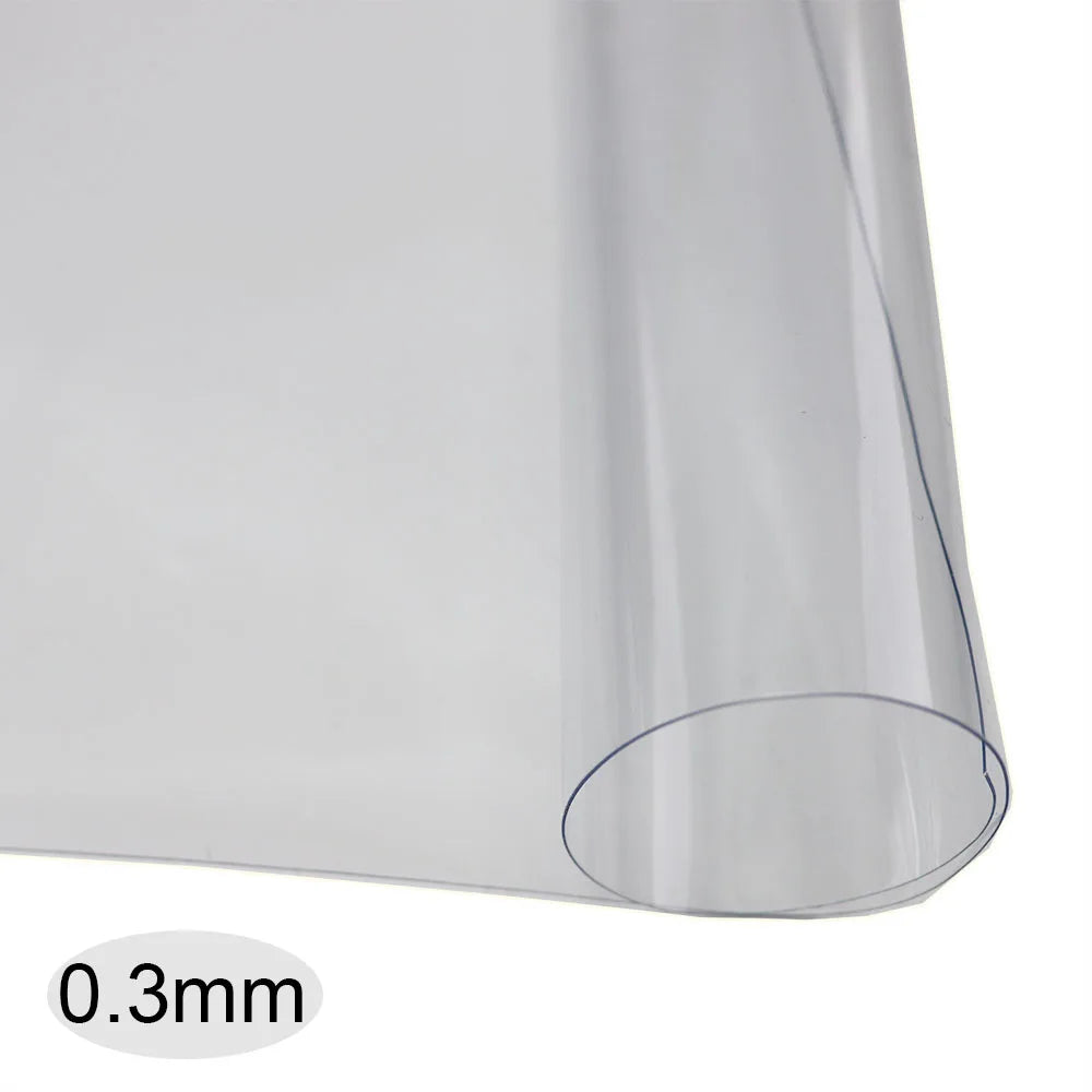 30x120cm Roll Pink Red Orange Blue Clear Transparente PVC Fabric Vinyl Soft Glass Cloth Waterproof For Handbag DIY PV050