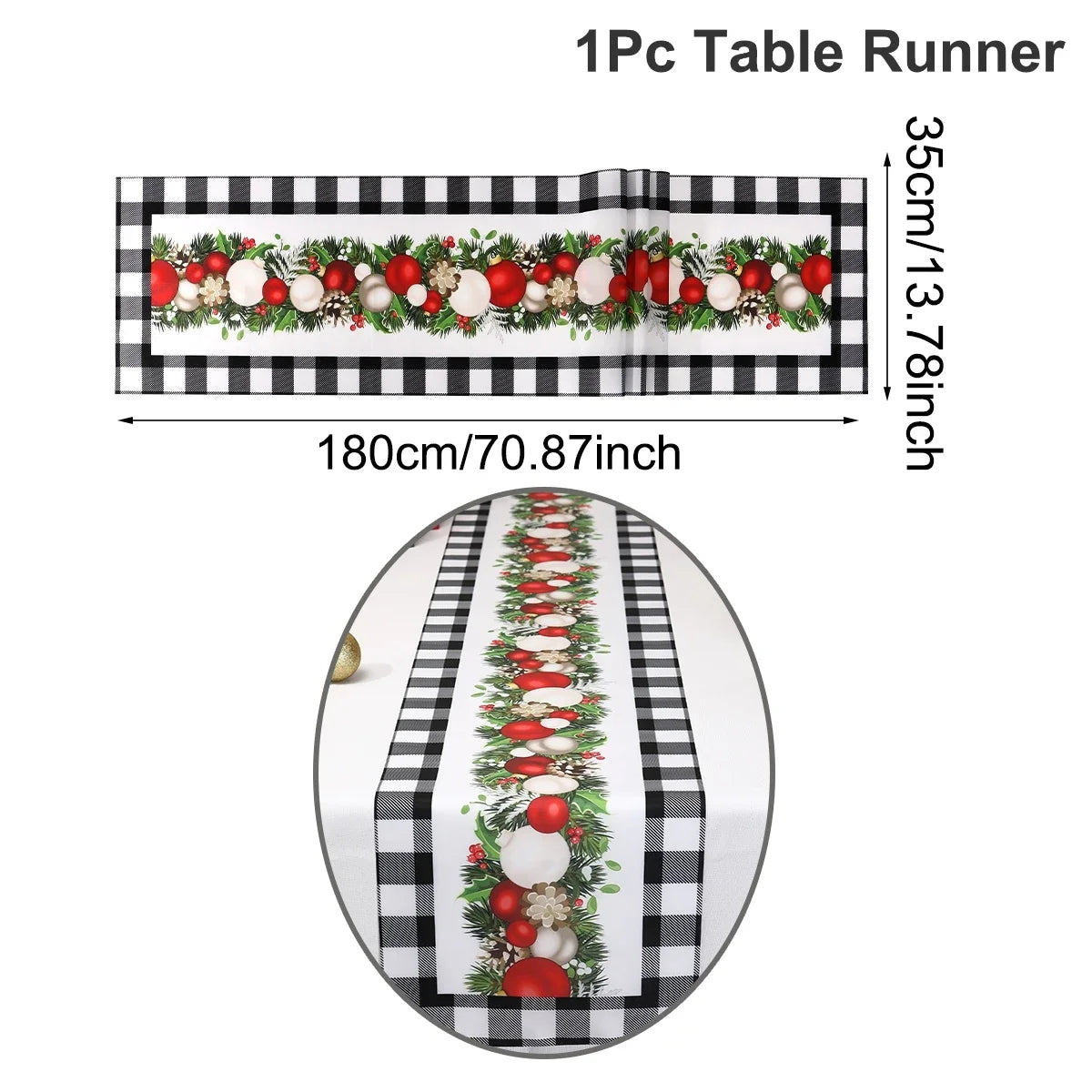 Christmas Poinsettia Table Runner Merry Christmas Decoration for Home 2025 Xmas Navidad Notal Noel Tablecloth New Year 2026 Gift