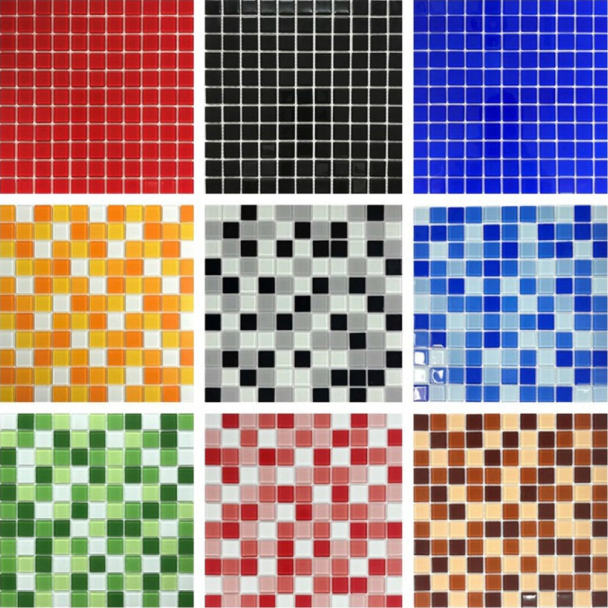 50pcs DIY Ceramic Mosaic Glass Tiles Handmade Mirror Decorative Ceramic Tile Wall Technology Colored Crystal Decorative Material