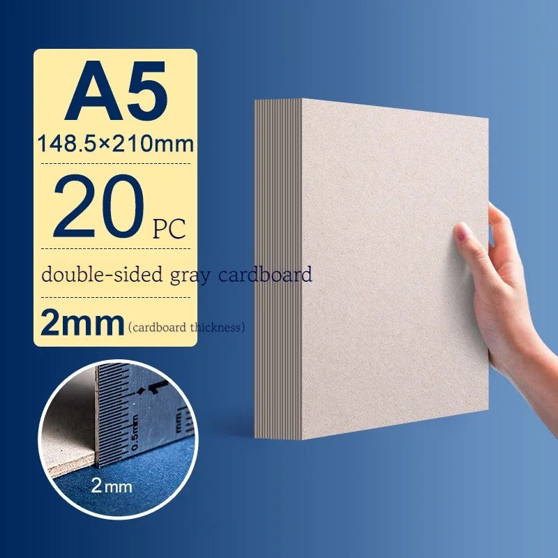 A4/A5 White Thicked Kraft Paper Hard Cardboard Diy Handmake Card Making Craft Paper Chipboard Backing Board 1/1.5/2/2.5-3mm