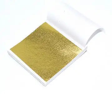 100Pcs Gold Leaf Sheets 9x9cm Gilding Foil Antique Silver Foil Paper For Paintings Arts Crafts Nail Deco  Furniture