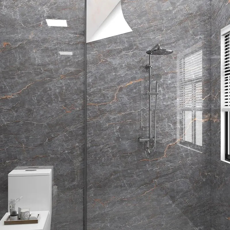 Wallpaper for Walls In Rolls Formaldehyde-free Bathroom Waterproof Sticker Toilet Wall Renovation Moisture-proof Wall Stickers