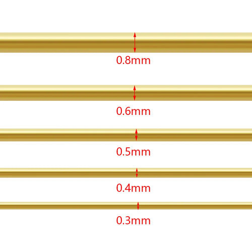 1 Roll Copper Beads Wire 0.3-0.8mm Gold Color Beading Cord Line Strings For DIY Jewelry Making Bracelet Necklace Accessories