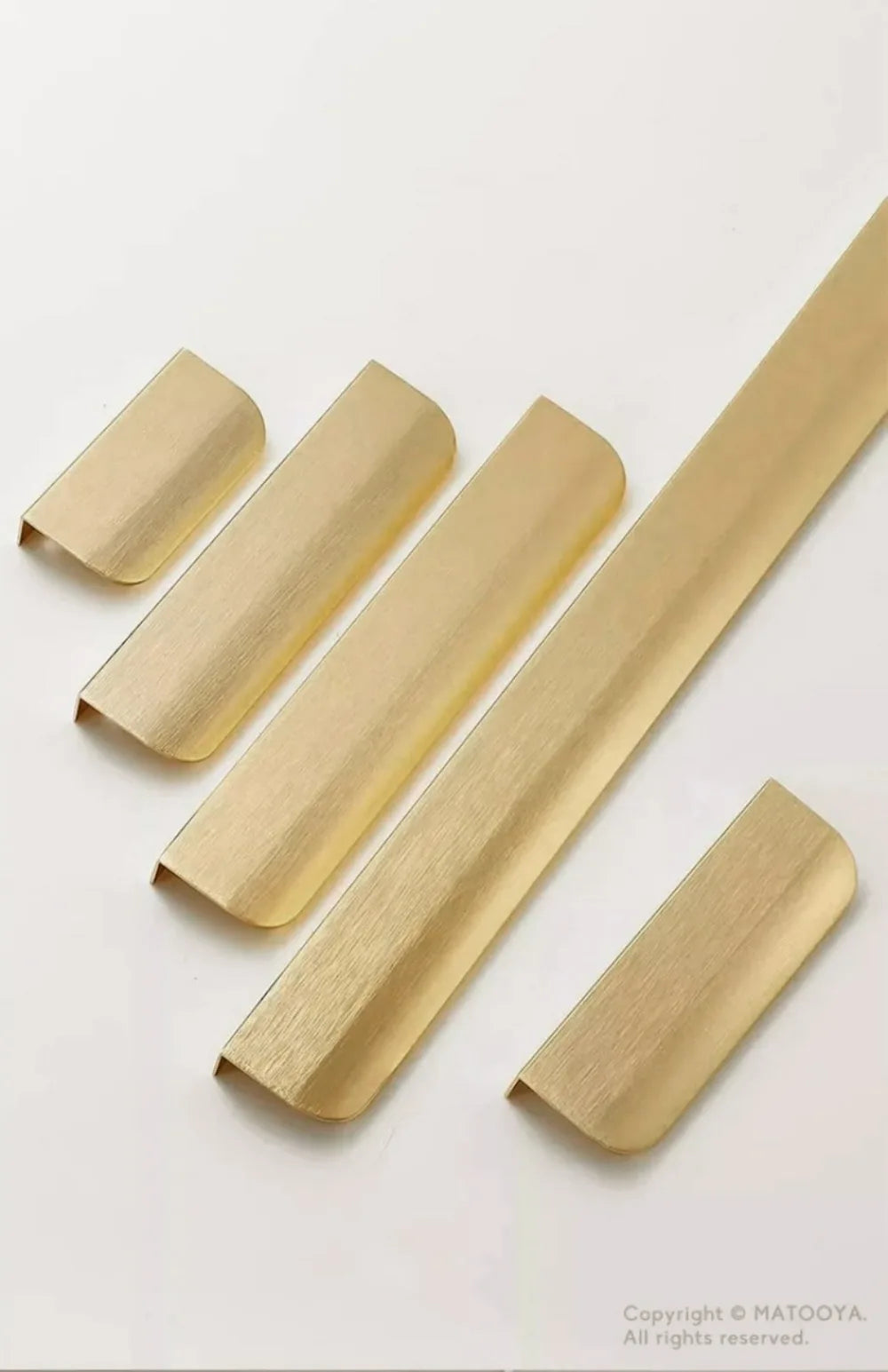 Gold Black Hidden Handles Long Kitchen Cabinet Pulls Drawer Knobs Aluminum Alloy Furniture Handles Cupboard Pulls Wardrobe Pulls