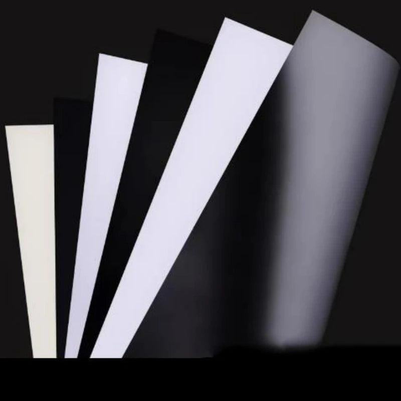 1-30pcs White/Black PVC Plastic Sheet Hard Board Model Making Material Handmade Pad Panel Plate Thickness 0.2mm-1mm