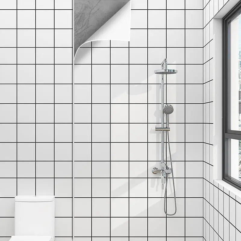 Wallpaper for Walls In Rolls Formaldehyde-free Bathroom Waterproof Sticker Toilet Wall Renovation Moisture-proof Wall Stickers