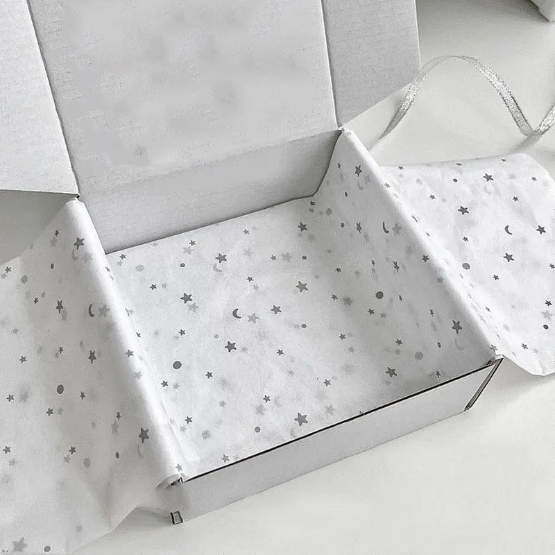 20pcs sheet Cotton Bouquet Flower Wrapping Paper Star Moon Sydney Paper Wrapping Paper Flower Wrapping Paper Cake Baking Gift