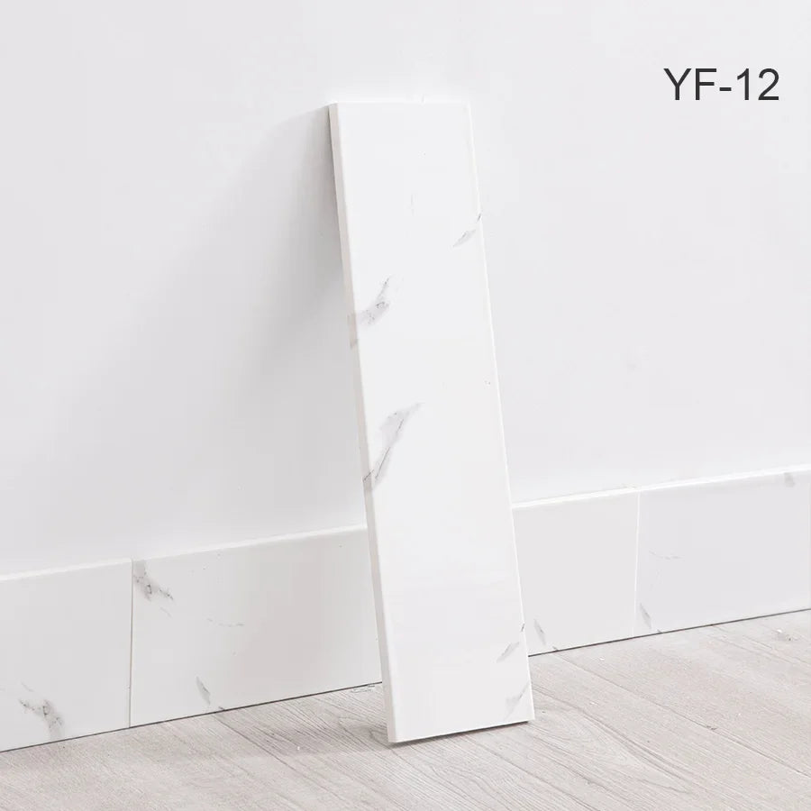 10pcs Self-Adhesive Wooden Stickers Wall Stickers Skirting Lines 10mm Thickness Suitable for All Indoor Places 17.72X4.72In