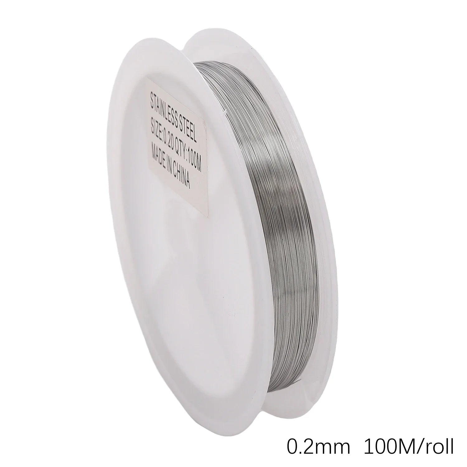 Flexible Anti-Rust Beading Wire, Single Strand, Soft Steel Craft Wire for Jewelry Making, Bead Wrapping and Connecting, 5mm,