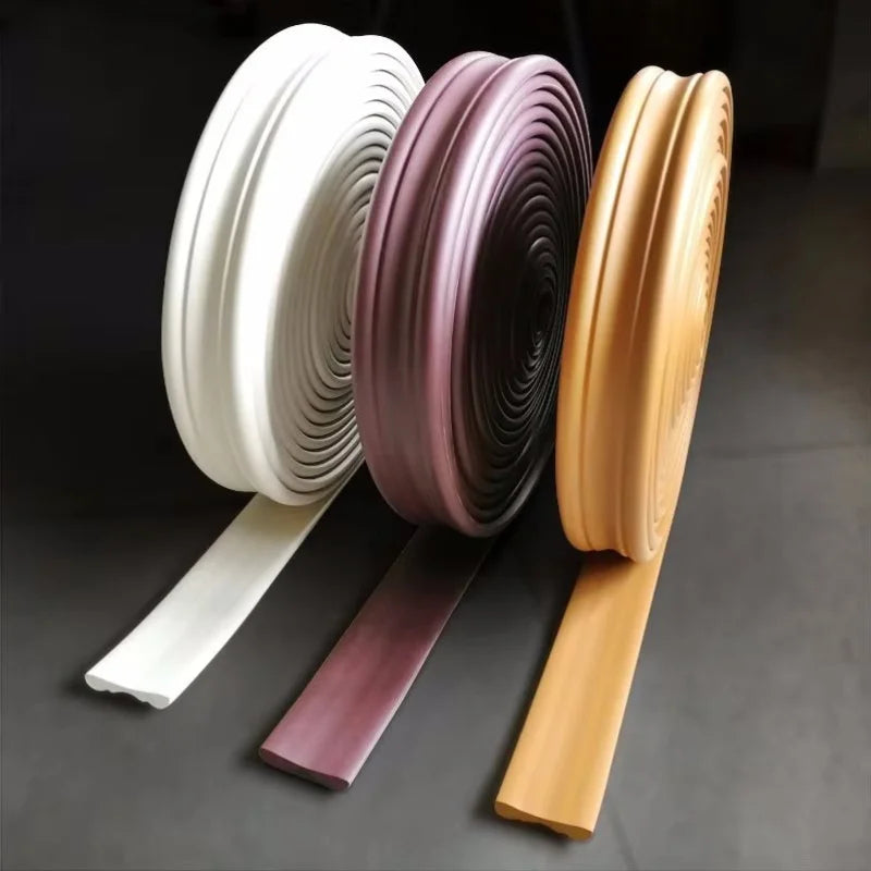 500cm Wall Borders Line Sticker Wall Edges Sticker Self-Adhesive Foam Molding Trim Strips Edges for Corners Kitchen Window