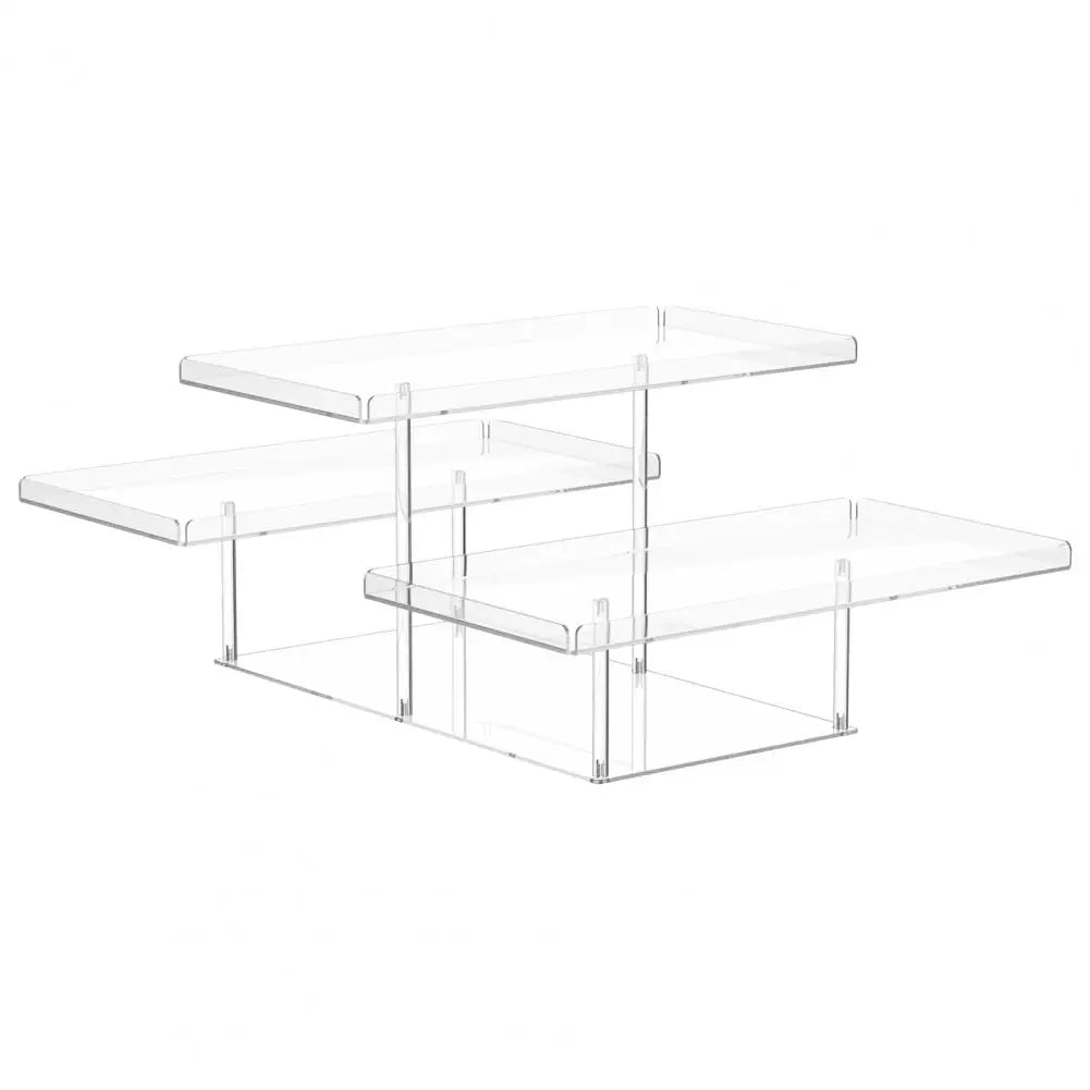 Cupcake Display Stand Elegant 3 Tier Acrylic Serving Tray for Buffet Dessert Cupcake Display at Weddings Baby Showers for Party
