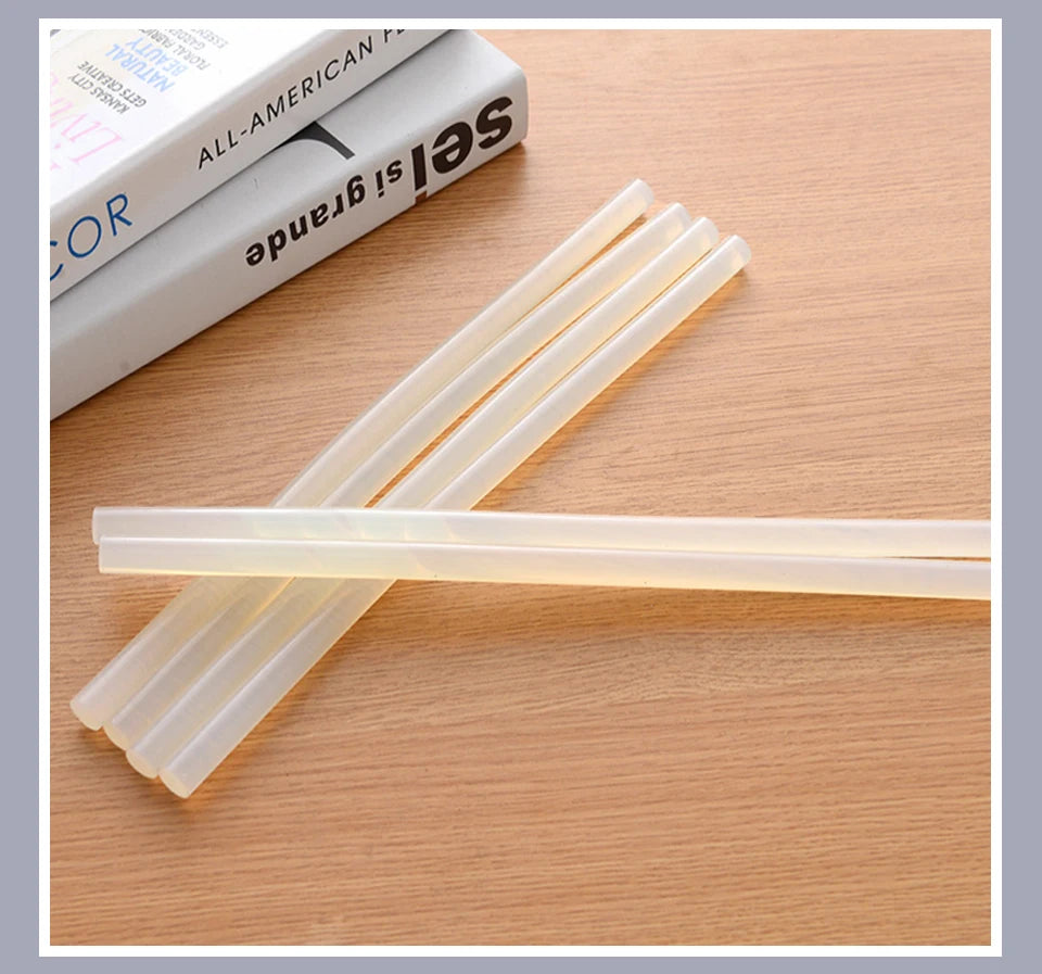 Hot Melt Glue Sticks 7mm/11mm Translucent Strong Viscosity Rods For Glue Gun High Temperature Resistant Hot Glue 10~50Pcs