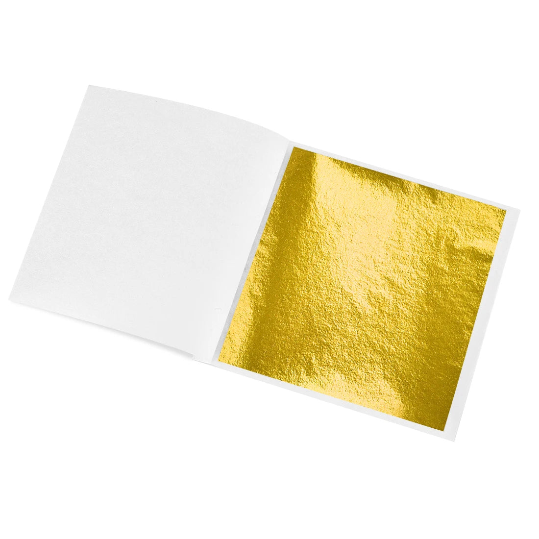 100pcs Imitation Gold Silver Foil Paper Leaf Gilding DIY Art Craft Paper Birthday Party Wedding Cake Dessert Decorations