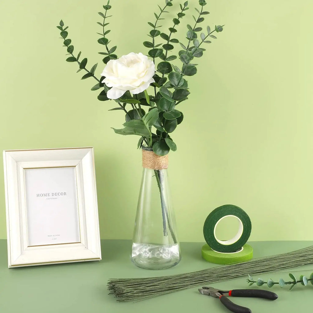 100 Pcs Floral Wire 26 Gauge Crafts Florist Green Floral Wire for Crafts Bouquet Stem Wreath Making Flower Arrangement Supplies1