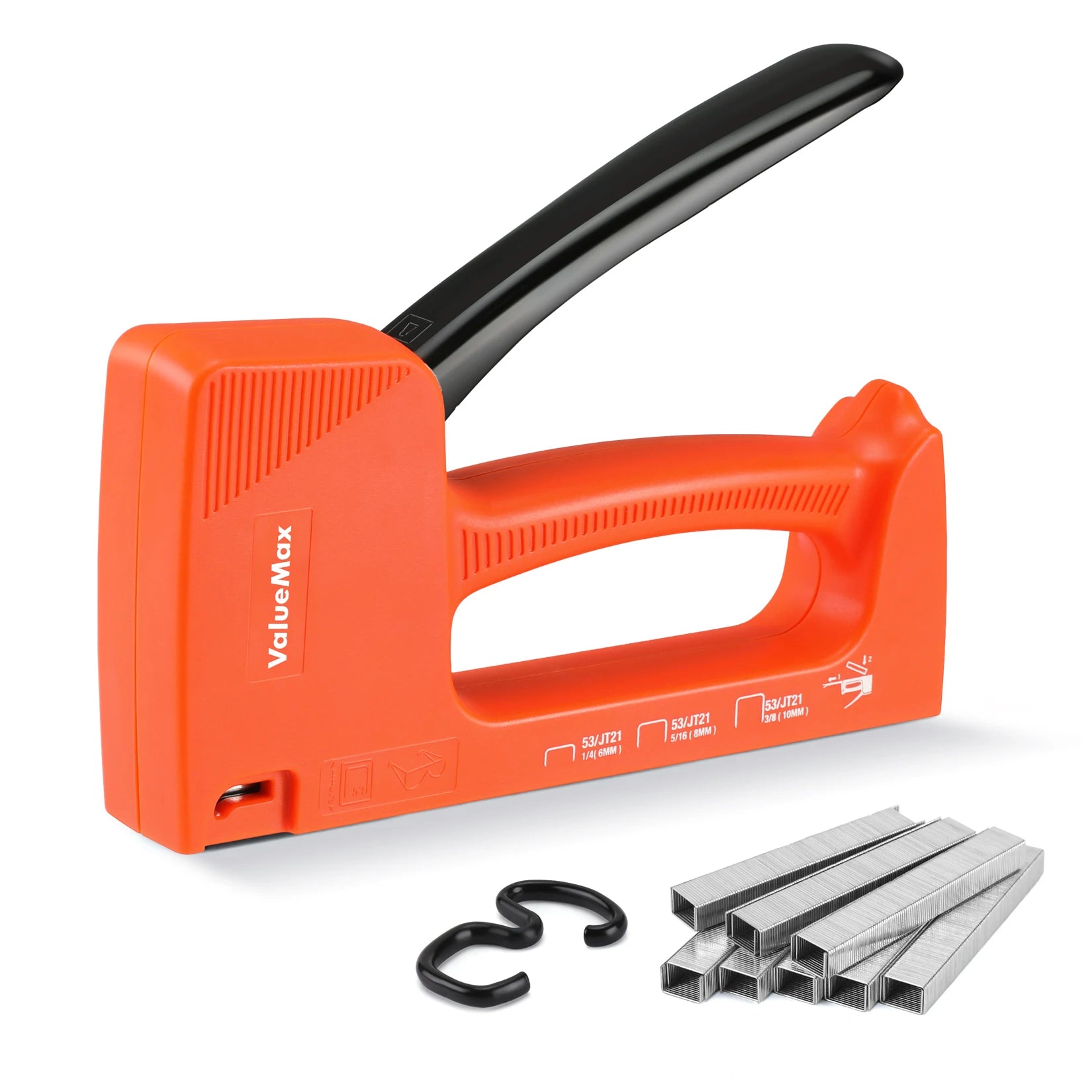ValueMax Light Duty Staple Gun Manual Stapler Hand Tool Nail Gun Household Tool with 1600PC Staples