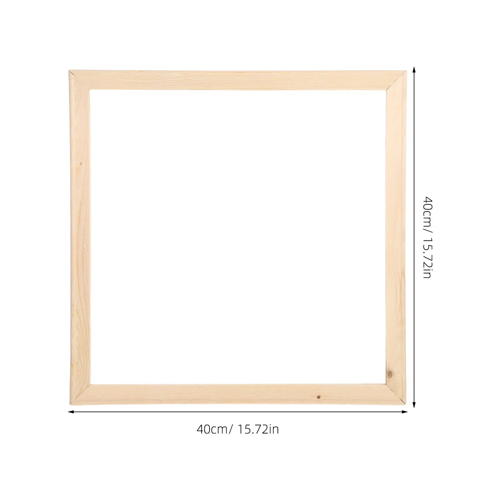 Diy Canvas Stretcher Bars 40x40cm Solid Wood Canvas Frame With Nails For Oil Painting Posters Digital Art Smooth Edges