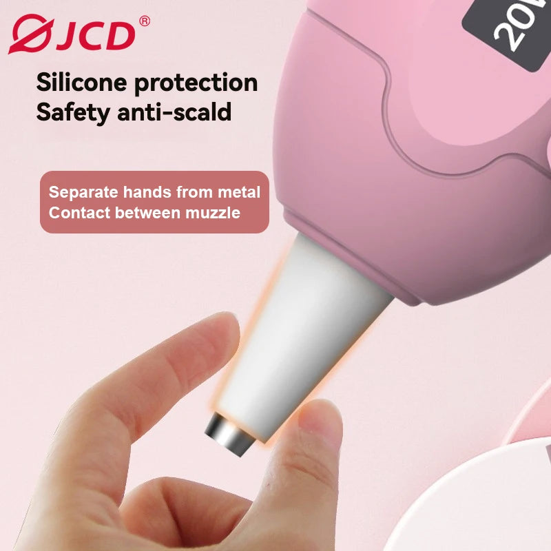 JCD 20W Hot Melt Glue Gun DIY Mini Household Industrial Guns Heat Temperature Thermo EU Electric Repair Tool Use 7mm Glue Sticks
