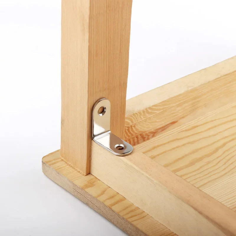 20-1pcs L Shaped Corner Brace Stainless Steel Joint Bracket 90 Degree Connector Fastener Furniture Shelves Cabinet Support Frame