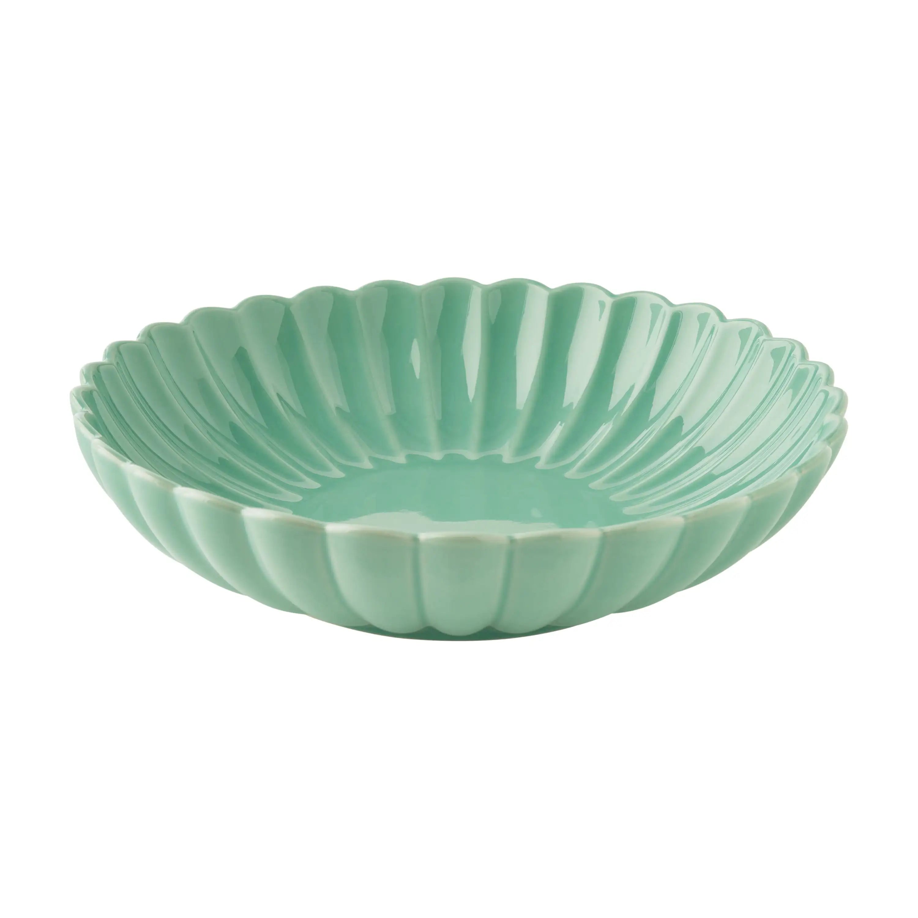Vintage Green Serving Bowl - Microwave Safe Pasta & Mashed Potatoes Bowl | Colette Collection